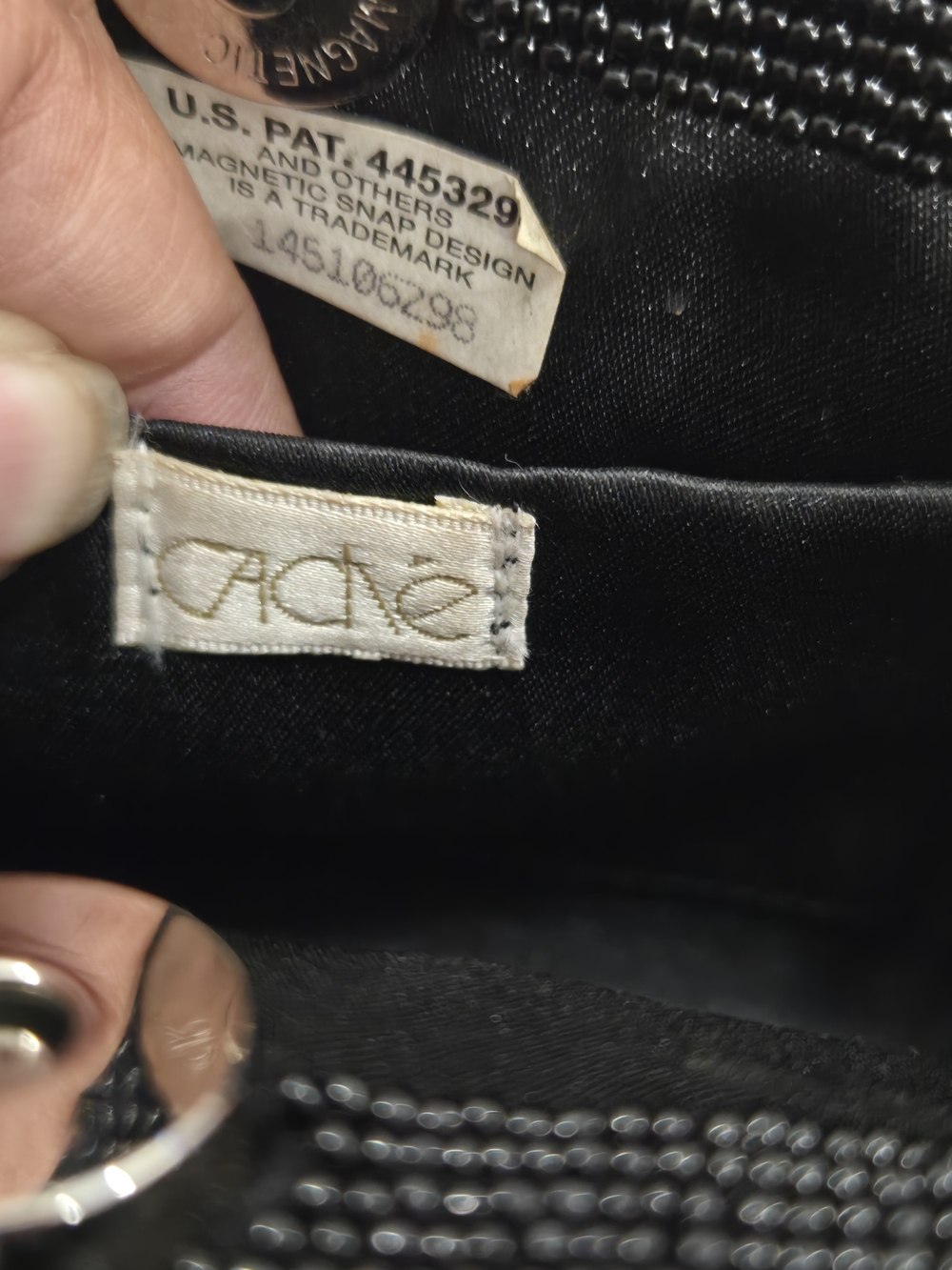 Cache Black Beaded Shoulder Bag - Picture 8 of 12